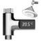 Loskii LW-101 LED Display Home Water Shower Thermometer Flow Self-Generating Electricity Water Temperture Mete