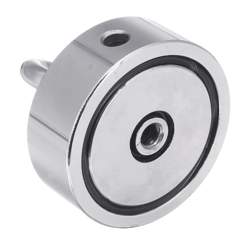 120KG Double Side Neodymium Recovery Magnet Hook Lifting Fishing Hunting Salvage Magnet