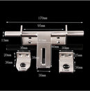 Sliding Bolt Gate Latch Door Thickened 304 Stainless Steel Barrel Bolt Door Latch Door Hasp with Padlock Hole