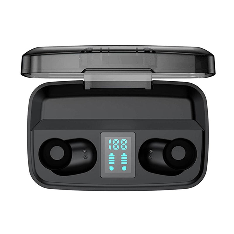 Bakeey M13C TWS bluetooth 5.0 Earphone LED Display Touch Control 1800mAh Power Bank Transparent Headphone with Mic