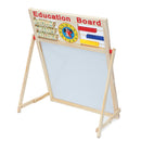 2 in1 Wooden Blackboard Whiteboard Childrens Drawing Writing Art Chalk Board