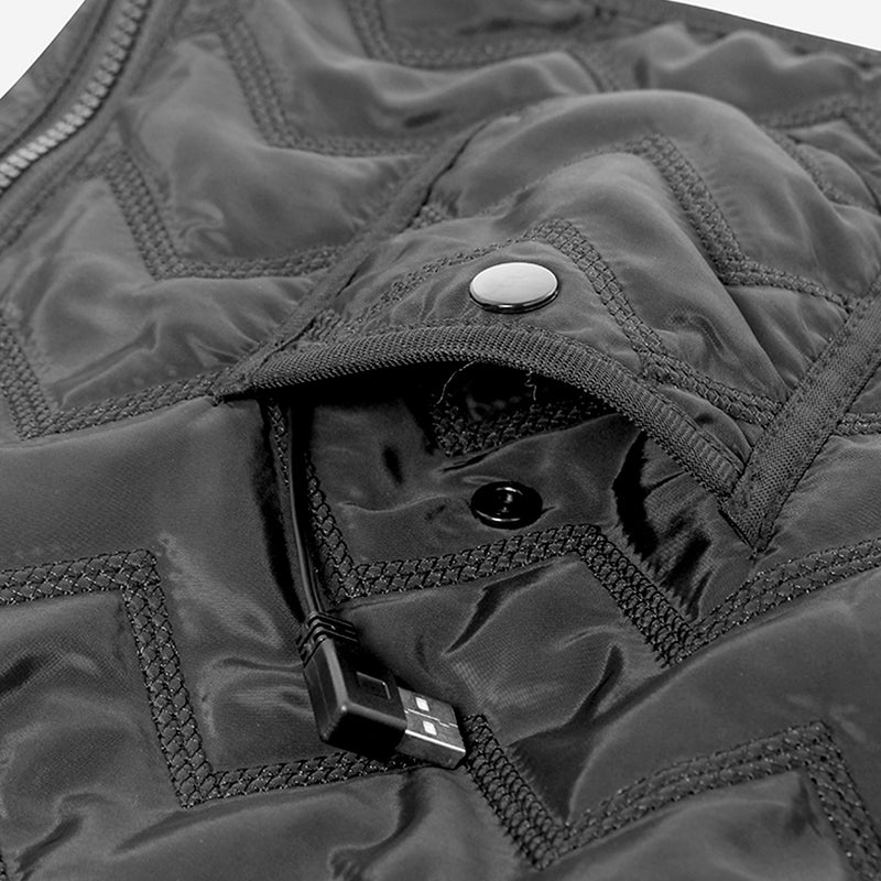 Intelligent USB Heating Sleeveless Vest Lightweight Warm Heated Pad Winter