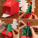 Christmas Tree Shaped Gift Cookie Candy Carrier Boxes Favor Bag Xmas Party Decorations