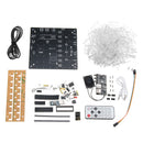 Upgraded Version 3D Light Cube Kit 8x8x8 Blue LED MP3 Music Spectrum DIY Electronic Kit