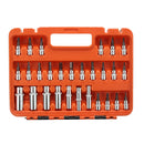 53Pcs 1/4" Drive Socket Ratchet Wrench Combo Bit Set Car Motorcycle Repair Hand Tool Kit