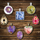 31pcs Silicone Molds Pendant Trays Jewelry Molds For DIY Jewelry Craft Making