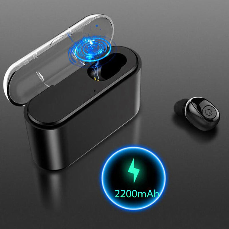 X8 Single Mini TWS bluetooth 4.1 Earphone Stereo IPX7 Waterproof Headset With Portable Charging Box