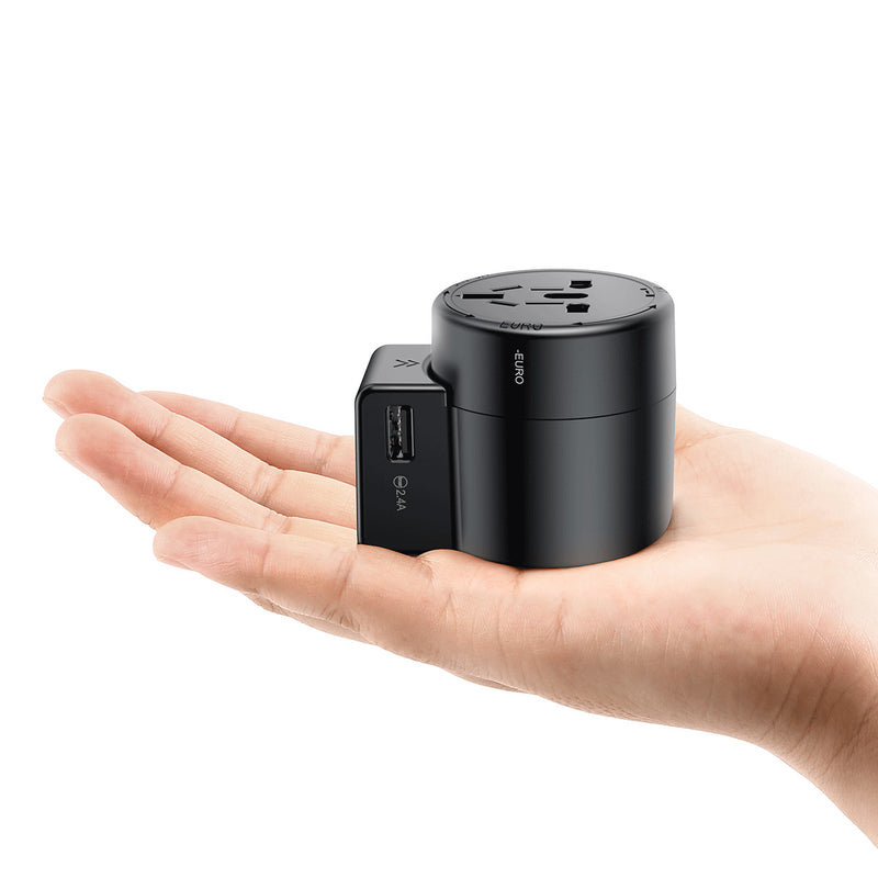 Baseus Universal Multi-function Dual USB Socket Travel USB Charger US EU AU UK Plug