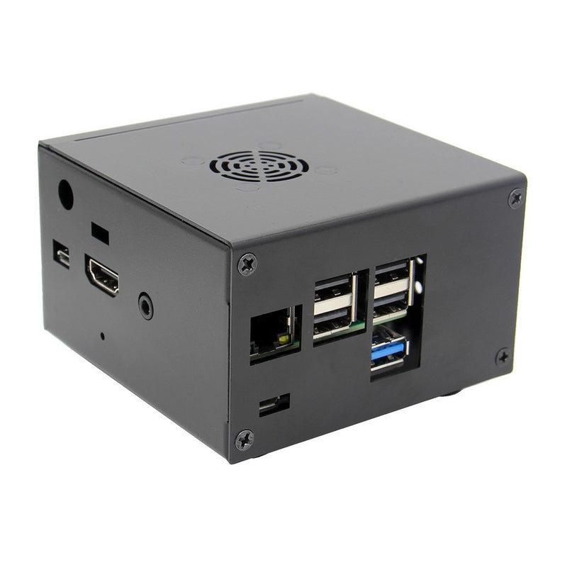 X850 V3.0 Matching Metal Case Enclosure + Power Switch + Cooling Fan for X870 / X860 / X735 Raspberry Pi Expansion Board