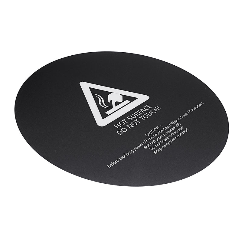 300*300mm Round Scrub Heated Bed Platform Sticker with Adhesive Backing For 3D Printer