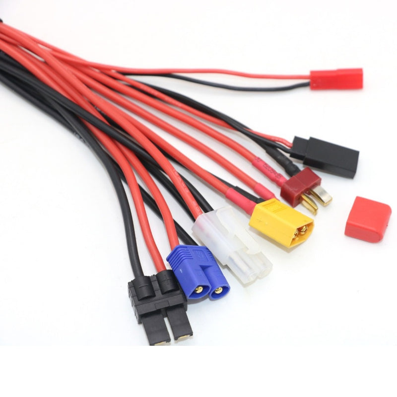 1pcs 8 in 1 Charging Adapter 4.0MM Banana Connector to EC3 XT60 JST  Connect For Imax B6 B6AC
