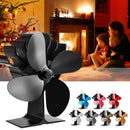 YL901 4 Leaves Eco Heat Powered Wood Stove Fan for Gas/Pellet/Log/Wood Buring Stoves Fireplace Fan