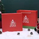 32*27.5*11cm Christmas Eve Decorations Gift Box Stereo Pattern Inside With Bag Hard Paper