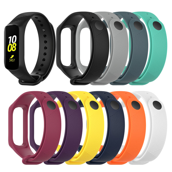 Bakeey Silicone Diagonal Smart Bracelet Watch Band Strap Replacement for Samsung Galaxy Fit-e R375