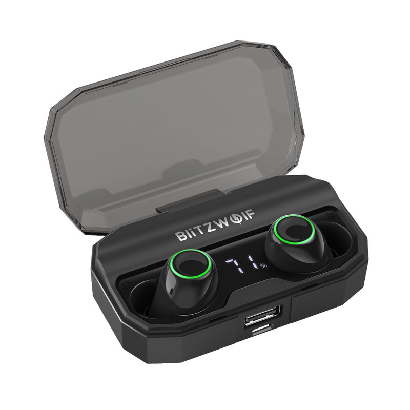 BlitzWolf BW-FYE3S True Wireless bluetooth 5.0 Earphone Digital Power Display Smart Touch Bilateral Call Headphone with 2600mAh Charging Box