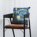 Abstract Starry Oil Painting Cotton Linen Pillow Case Waist Cushion Cover Bags Home Car Deco