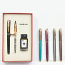 HERO 7006 Fountain Pen Metal Gift Box Set With A Etra Pen and Ink For Business Office School Students Supplies
