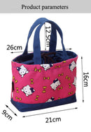 New Portable Canvas Lunch Bag Thermal Insulated Snack Lunch Box Carry Tote Storage Bag Travel Picnic