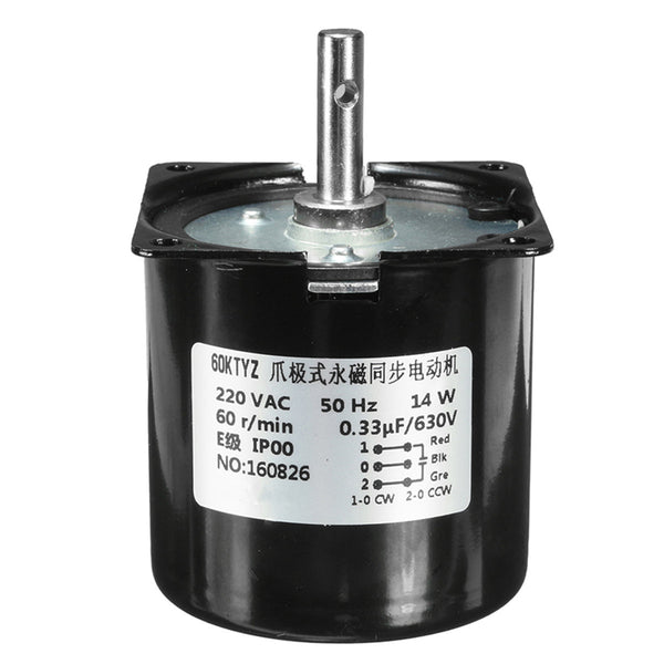 AC 220V 60RPM A60KTYZ Gear-Box Electric Synchronous Gear Motor Speed Reducing