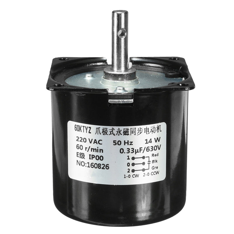 AC 220V 60RPM A60KTYZ Gear-Box Electric Synchronous Gear Motor Speed Reducing