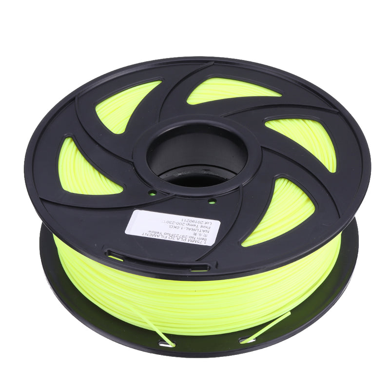 Fluorescence Yellow/Fluorescence Green 1.75mm 1KG/Roll PLA Filament for 3D Printer
