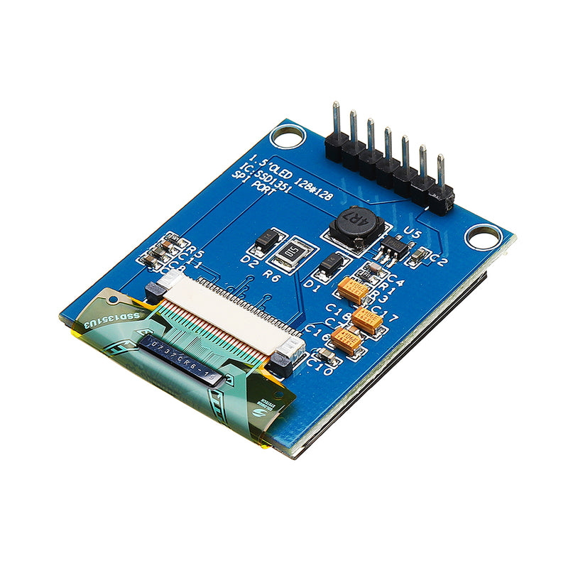 1.5 Inch Color OLED 128*128 Display Device SPI Interface SSD1351 Module