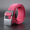 ZANLURE 120cm Adjustable Canvas Tactical Belt Leisure Waist Belts with Zinc Alloy Buckle