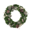 60CM LED Light Christmas Garland Xmas Nuts Home Shop Door Wall Wreath Decorations