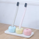 Creative Bathroom Toothbrush Ceramic Base White Porcelain Trays Rectangle Holder Stand Sanitary Stor