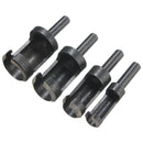4pcs 6mm/10mm/13mm/16mm Woodworking Tenon Plug Cutters Wood Plug Hole Cutter Drill