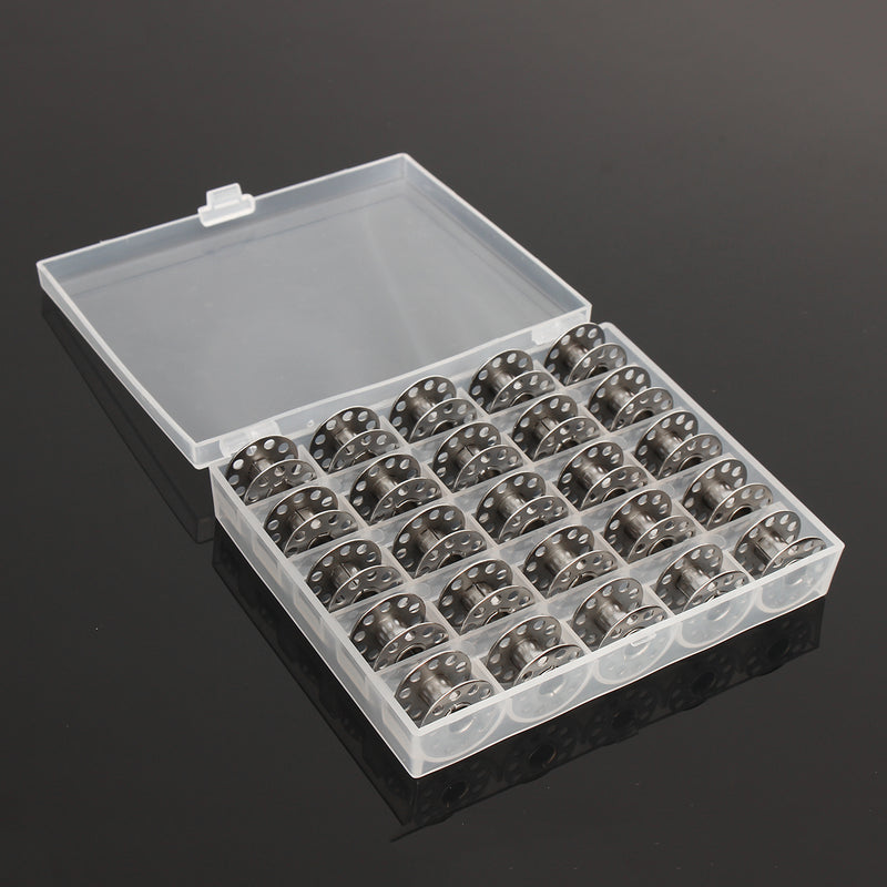 25Pcs Standard Sewing Machine Bobbins Rotary Spools Reels Part Home Accessories