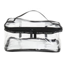 Large Clear Zipper Cosmetic Plastic Make-up Bag Storage Case Travel Portable