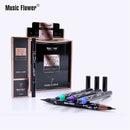 Music Flower Liquid Eyeliner Pencil Super Waterproof Black Double-Headed Stamps