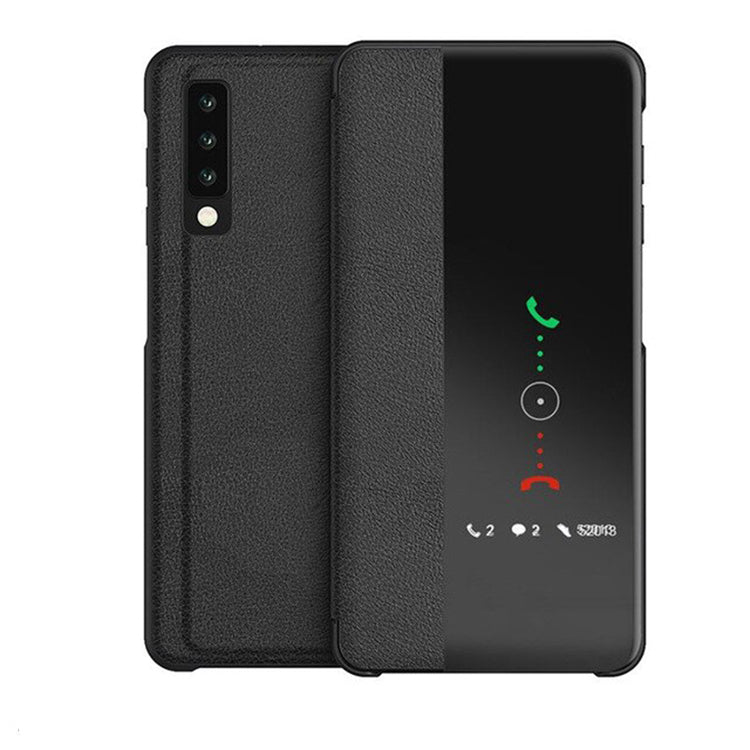 Bakeey Smart Sleep Window View Stand Flip PU Leather Protective Case for Samsung Galaxy A70 2019