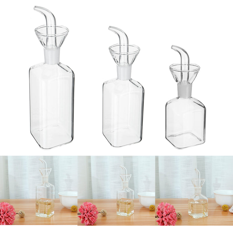 125-500ml Olive Oil Glass Dispenser Vinegar Pourer Bottles Kitchen Cooking Tool