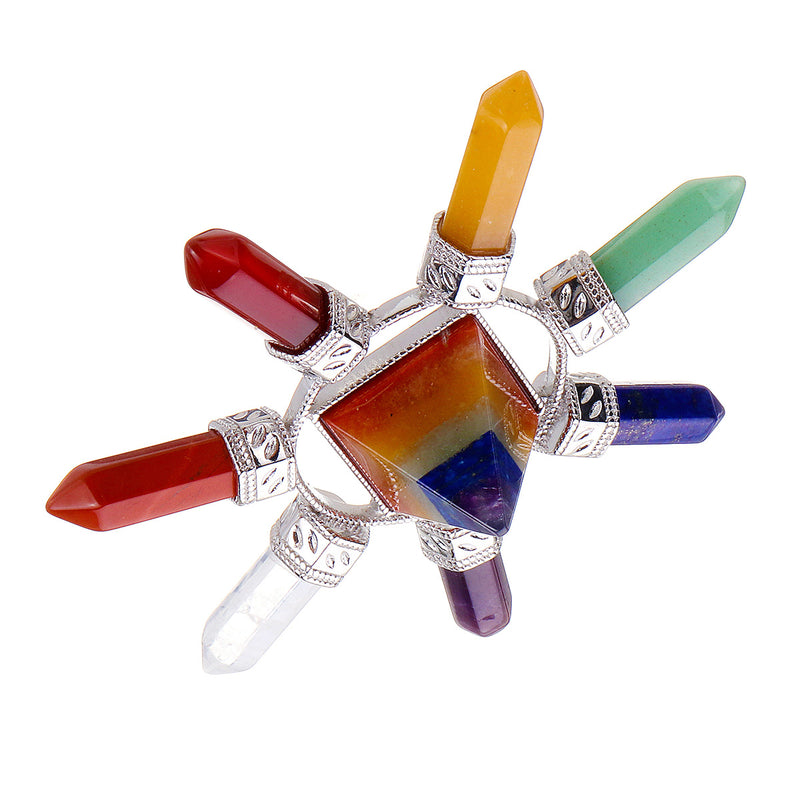 7 Chakra Natural Mixed Crystal Stone Healing Gemstone Divination Reiki Therapy Decorations