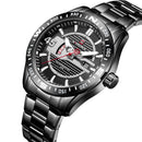 NAVIFORCE 9157 Waterproof Stainless Steel Band Quartz Watch Calendar Auto Date Men Watch