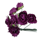 144pcs Mini Petite Paper Artificial Rose Buds Flowers DIY Craft Wedding Dec