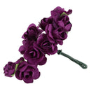 144pcs Mini Petite Paper Artificial Rose Buds Flowers DIY Craft Wedding Dec