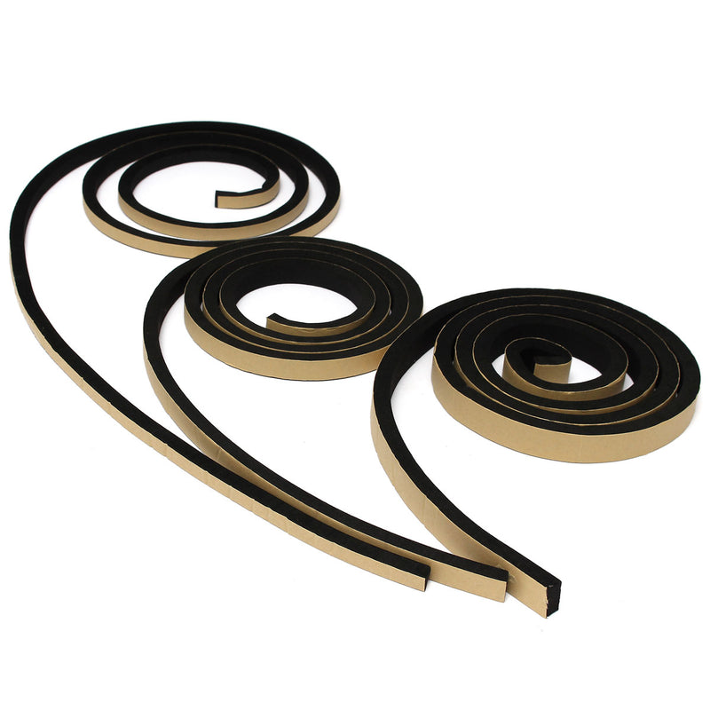 2M Self Adhesive Foam Seal Ring Tape Strip Draught Excluder EPDM Rubber