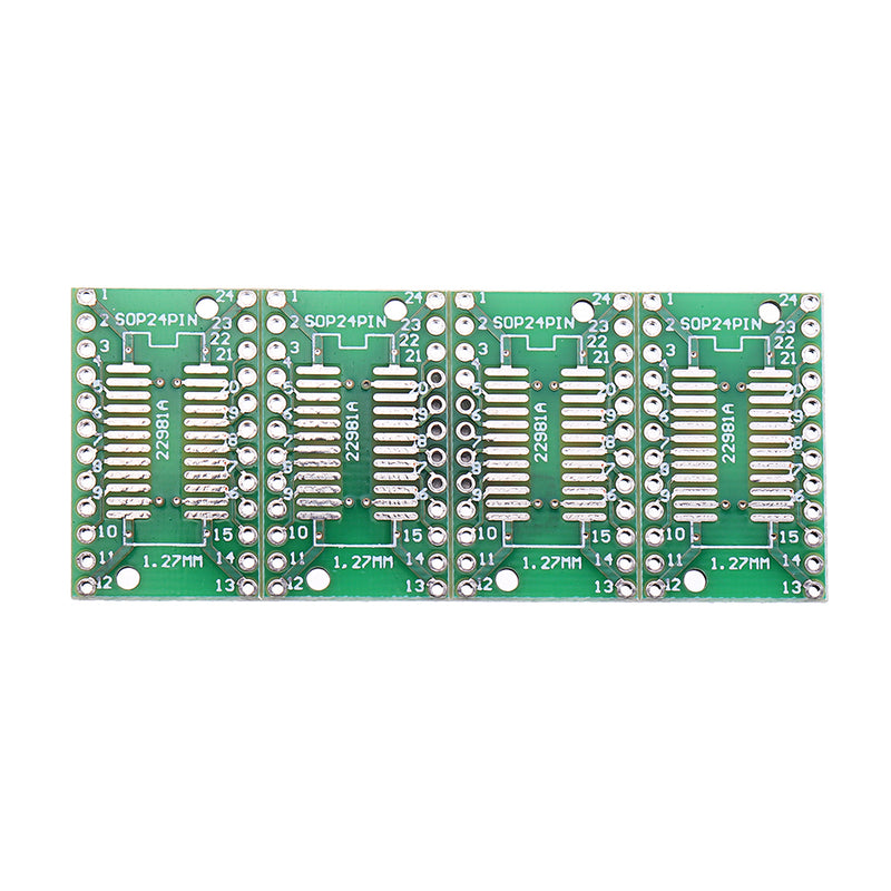 20pcs SOP24 SSOP24 TSSOP24 To DIP24 PCB SMD DIP/Adapter Plate Pitch 0.65/1.27mm PCB Board