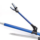 GW 1.9m/2.1m/2.3m Stainless Steel+Rubber+Silica Gel Fishing Bracket Outdoor Portable Retractable Fishing Holder Fishing Chair Accessories -Blue