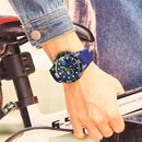 MEGIR 2121 Analogue Waterproof Military Style Silicone Strap Fashion Quartz Watch Men Watch