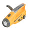 3 in 1 XANES U263 x LEDs Protable Solar Hand Crank USB Rechargeable Emergency Flashlight with Alarm