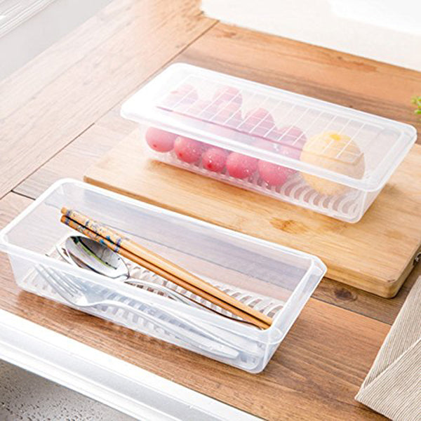KCASA KC-SR07 Refrigerator Fridge Freezer Fresh Food Storage Box Organizer Sealed Fish Crisper Case