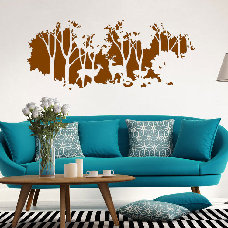 58cmx126cm Forest Fawn Deer Wall Sticker Wall Decal Home Room Wall Art Decor Gift