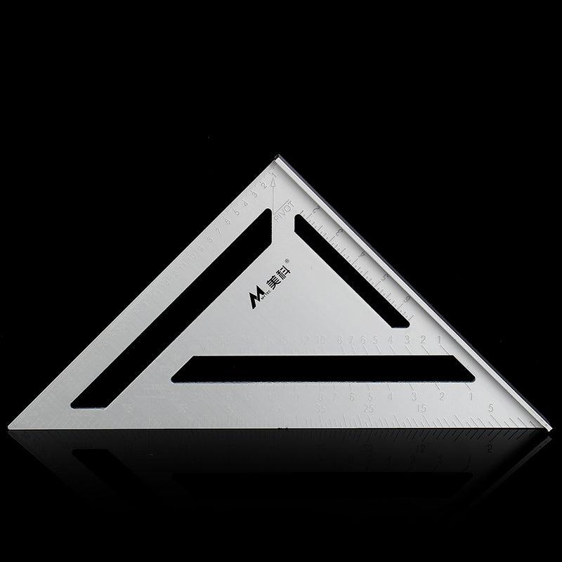 Aluminum Alloy 430x300x300mm Speed Square Layout Tool Metric Rafter Triangle Ruler Woodworking Carpenters Marking Tool