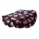 printing Wave point Waterproof shower cap(black)