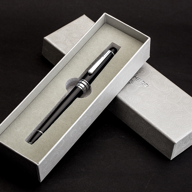 Hero 77 Luxurious Business Fountain Pen 0.5mm Nib Metal Writing Pen Signing Pen Office School Stationery Supplies Gift for Friends Families