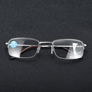 Anti-fatigue Progressive Multi-focus Reading Glasses Foldable Metal Frame Anti-blue Mini Vintage Reading Glasses